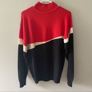 Vintage CocaCola Sweater Black Red White SM
